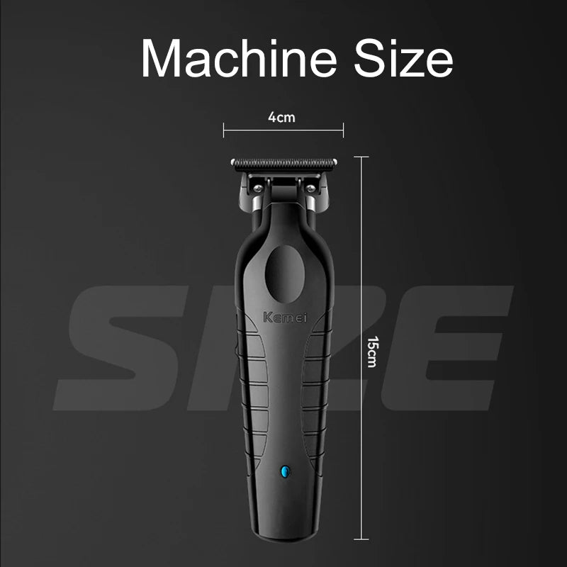 KM2296 Kemei Original Professional Rechargeable Hair Trimmer Adjustable Hair Clipper USB Carving Barber Salon