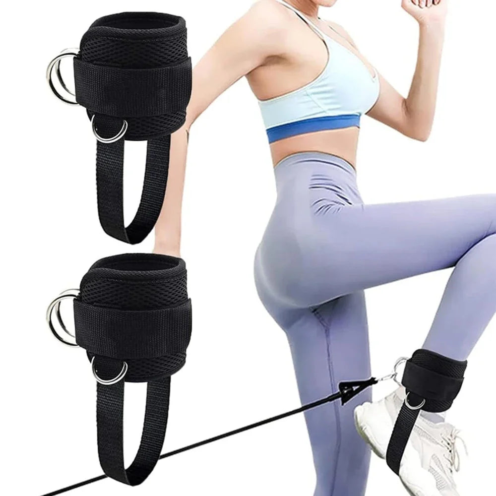 1PC Fitness Ankle Straps for Leg Exercises Adjustable D-Ring Ankle Support Brace Gym Workout Equipment Sports Training Belt