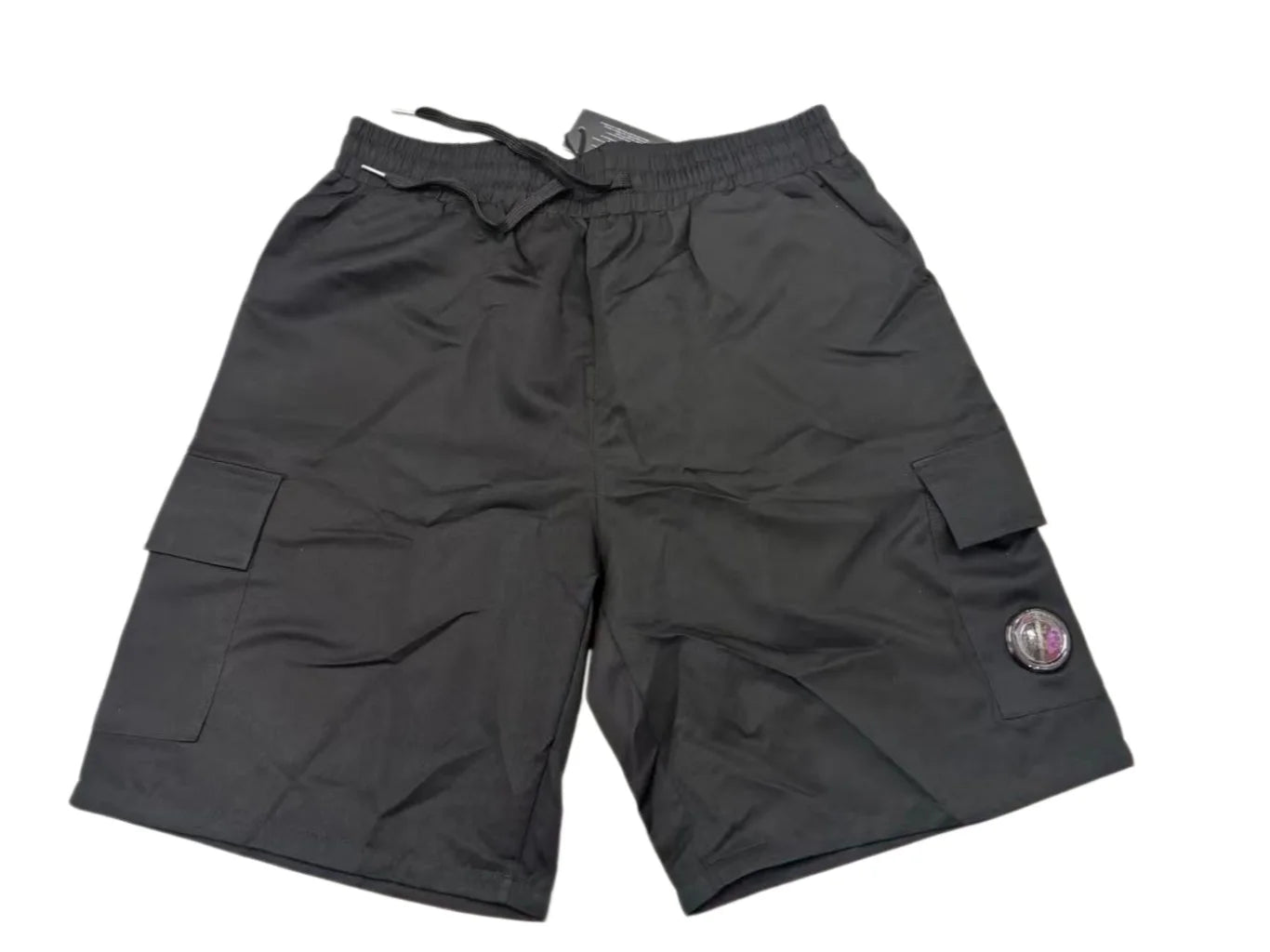 CP couple men's workwear shorts European and American loose summer multi pocket drawstring handsome five quarter pants