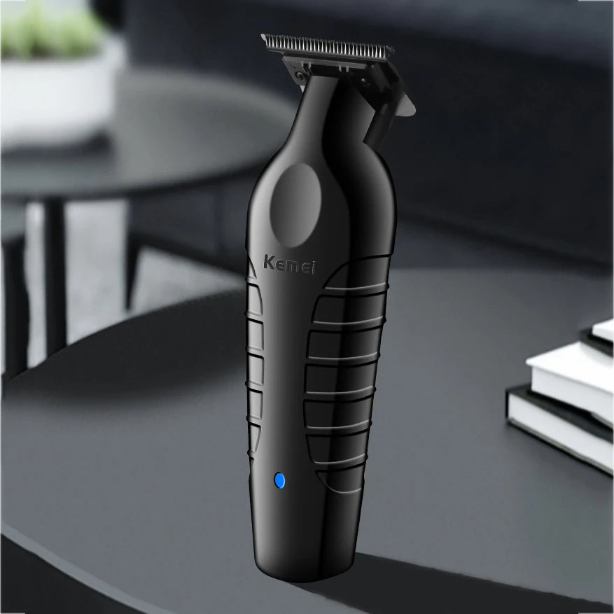 KM2296 Kemei Original Professional Rechargeable Hair Trimmer Adjustable Hair Clipper USB Carving Barber Salon
